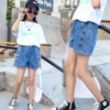 Shorts, with embroidery