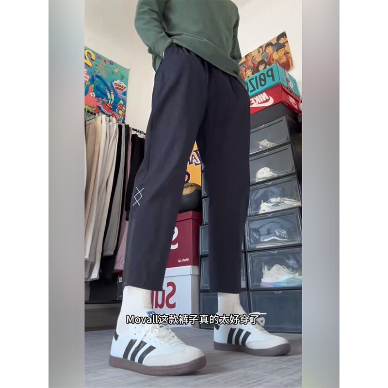 2025 American Style Nine-Point Pants with Double Zipper Sports Pants for Men's Basketball Woven Track and Field Training Running High Street Quick-Drying 2025 American Style Nine-Point Pants with Double Zipper Sports Pants for Men's Basketball Woven Track and Field Training Running High Street Quick-Drying