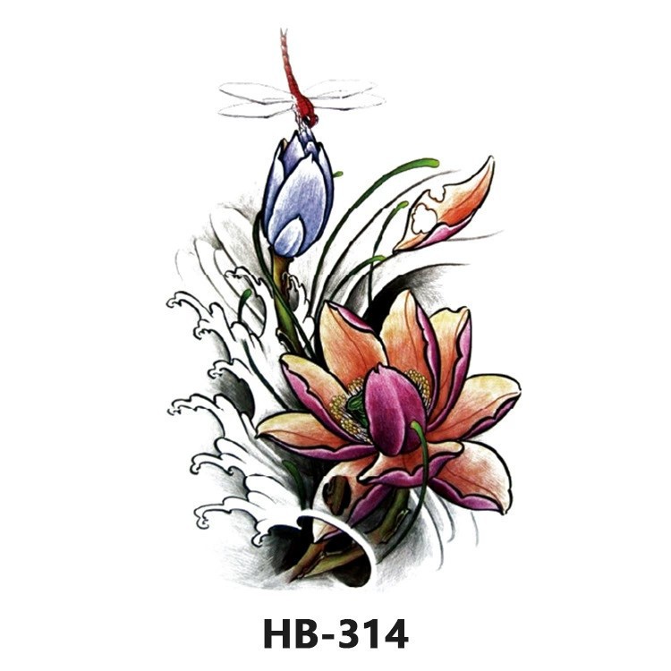 Nuevo color impermeable tatuaje calcomanía brazo medio brazo completo tatuaje pegatina fábrica directa al por mayor entrega tatuaje