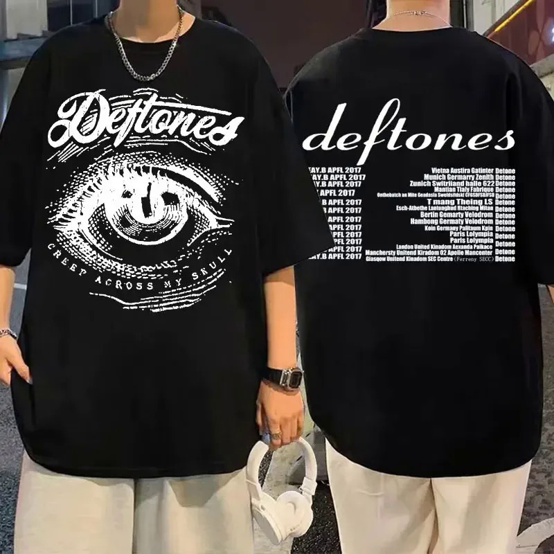 200g fabric European code cotton t [European code cotton t] Limited Edition Deftones T-Shirt u