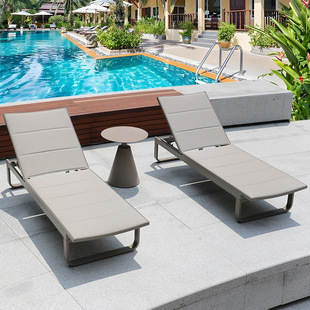 Outdoor Lounge Chair Garden Outdoor Hotel Villa Leisure Hotel Swimming Pool Bed Sunbathing Lounge Chair Leisure Beach Chair