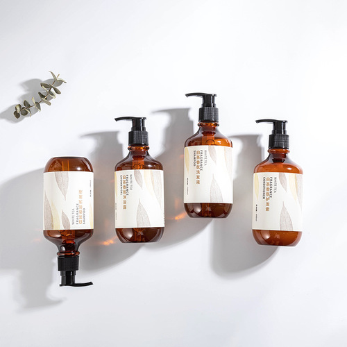 Five-star hotel shampoo and shower gel disposable white tea fragrance hotel B&B club travel toiletry set