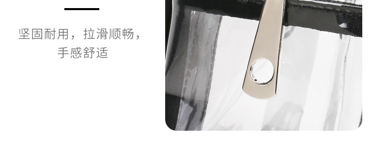 Transparent PVC Tote Bag Large Capacity Waterproof Zippered Jelly Bag Foldable Storage Handbag quality and texture