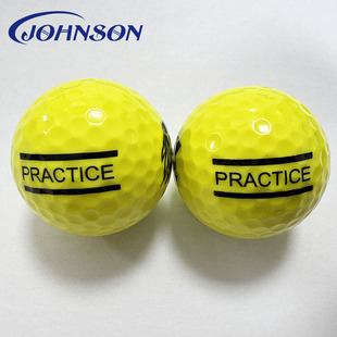 Johnson Personalized Printed Golf Ball High Quality Yellow Resistant Practice Ball