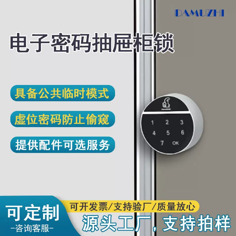 宠物仓智能密码柜锁储物柜锁防盗电子办公文件柜更衣柜锁智能锁