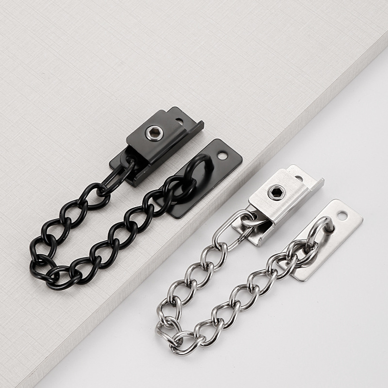 Cerradura de cadena de ventana de acero inoxidable Restrictor de puerta de seguridad para niños Cerradura de cadena de seguridad para ventanas abiertas planas Cerradura de restricción de ape