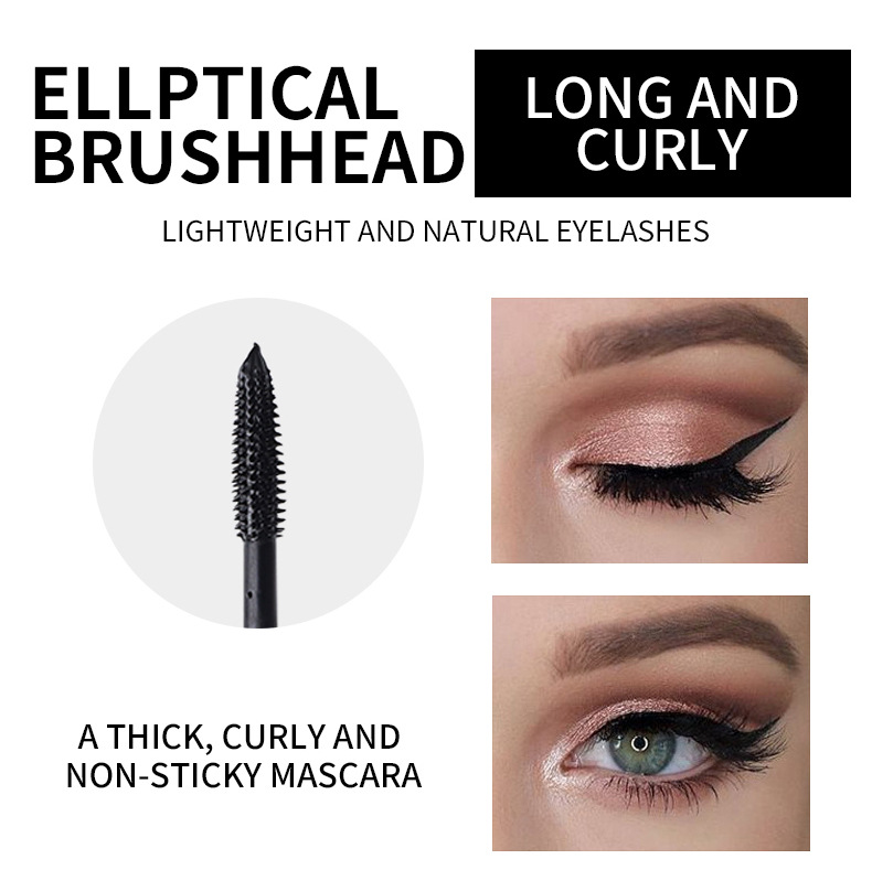 QIANXIU cross-border manufacturer's thick, curly and long mascara, waterproof and non-smudge 4D mascara, a bestseller in Europe and America undefined