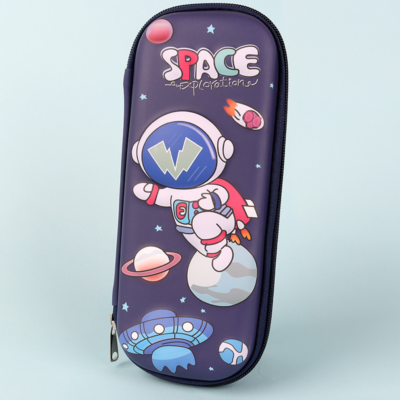 Tres capas de piel - astronautas del planeta de dibujos animados 3D