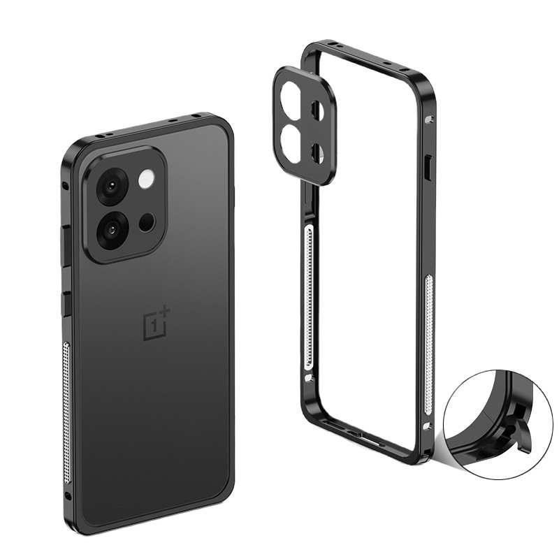 国境を越えて適用される OnePlus 13T 海馬バックルフレーム携帯電話ケース ONEPLUS13T 金属冷却スーパーカー落下防止カバー|undefined
