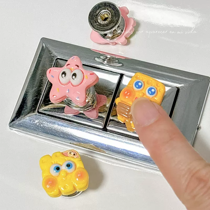 可爱创意卡通卫生间冲水长指美甲专用开关辅助神器马桶按钮按压器