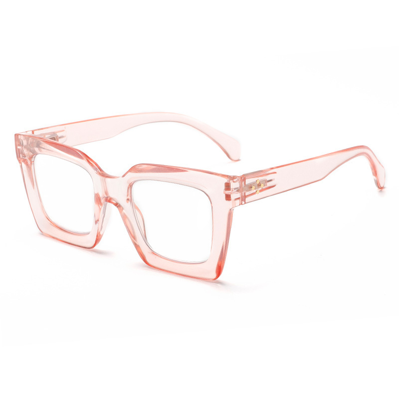 Amazonのホットなファッショントレンド米鋲大型スクエアフレーム老眼鏡ヨーロッパとアメリカのクロスボーダー抗青色光読書老眼鏡|undefined