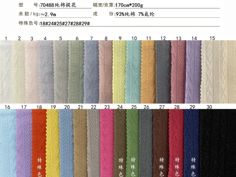 新品200g純綿花立体ジャカード布筋理感ファッションファッション服ニットジャカード生地|undefined