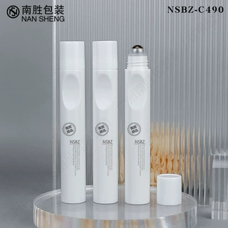 滚珠瓶 新款简约便携塑料pet精油瓶子 15ml精华液眼部按摩走珠瓶