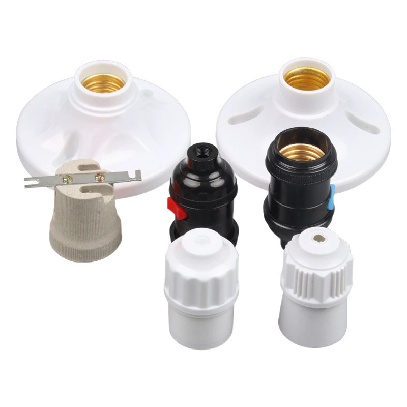 Керамический подвесной светильник E27 пластиковый винт люстра высокой мощности высокой температуры спиральный светодиодный держатель лампы