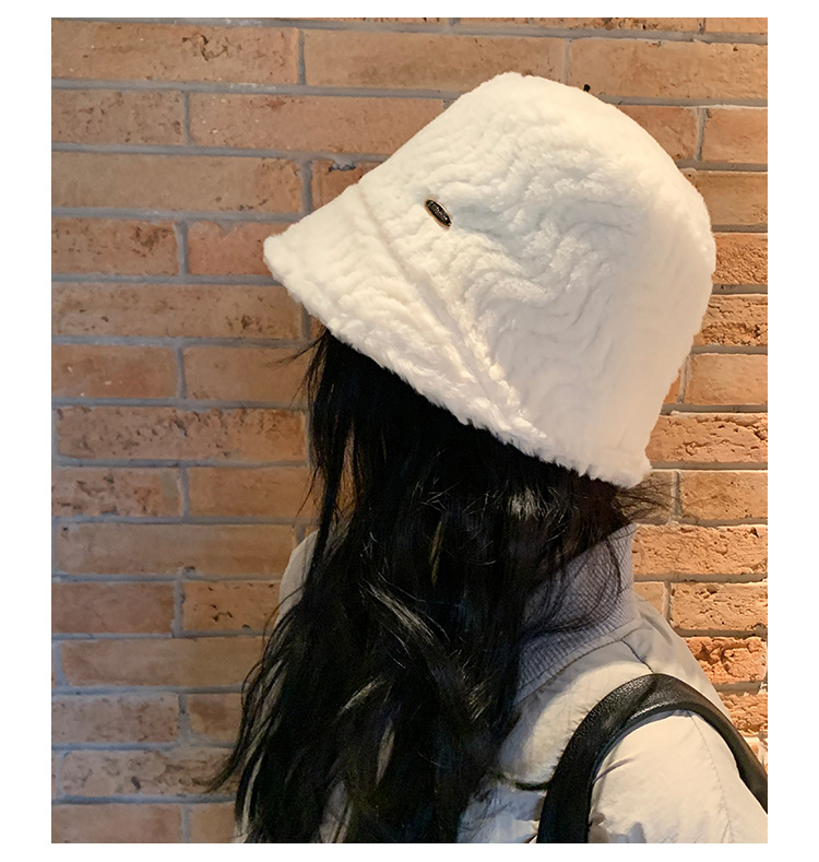 Cappello a secchiello in peluche per donna cappello invernale_voghion.com