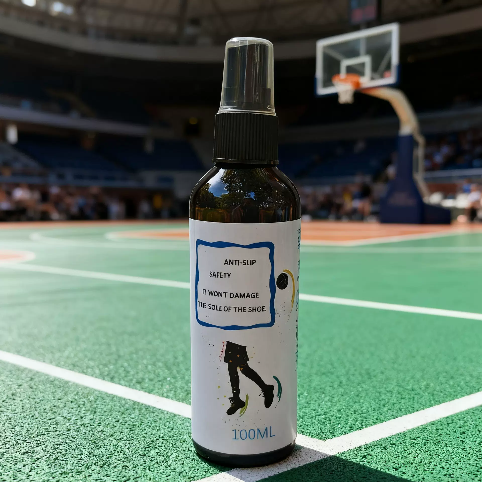 英文版工厂跨境外贸鞋底防滑喷雾篮球鞋运动防滑神器鞋底防滑剂