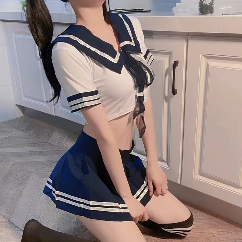 Sexy Lingerie, Sexy Preppy Uniform, Temptation, Passion, Jk Suit, Sailor Suit, Pure Lust Short Skirt, Role Play