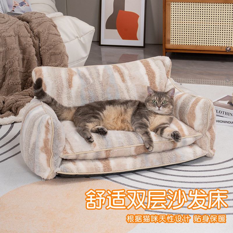 卸売りペットソファーはすべて犬小屋の猫小屋を分解して洗うことができます。冬の保温大型犬ベッドは四季通用猫ベッドを厚くします。|undefined