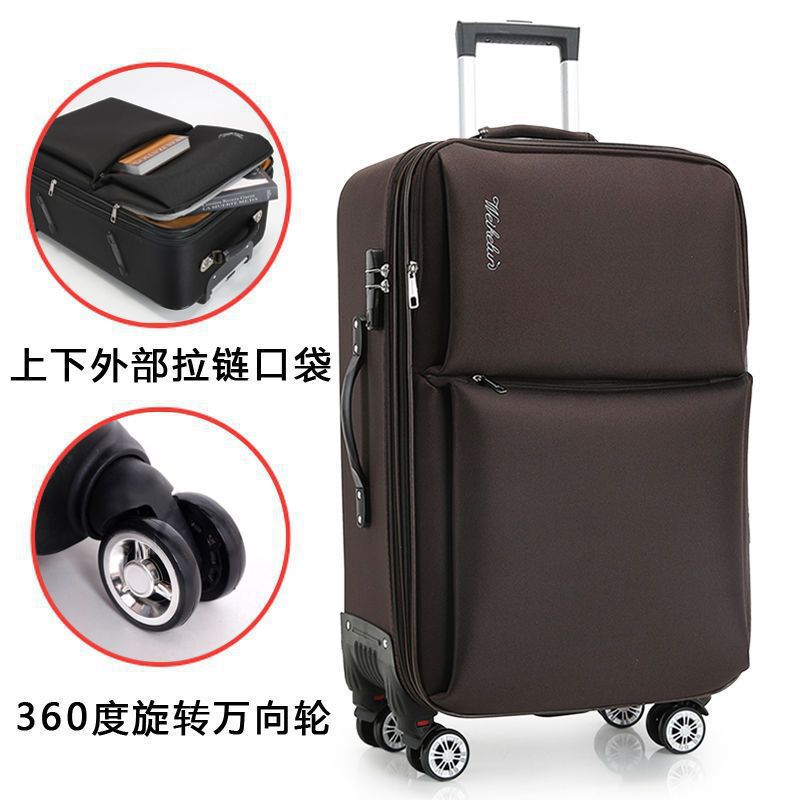 Método de maleta de viaje Oxford Bra-bar, maleta de moda para hombres y mujeres, maleta de estilo coreano, lienzo, caja de código, maleta de cuero.