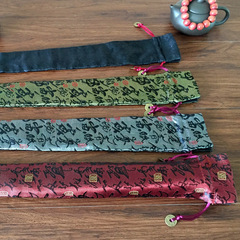 Factory direct sales 8-inch 10-inch folding fan fan bag brocade fan cover for gift giving velvet bag packaging bag wholesale