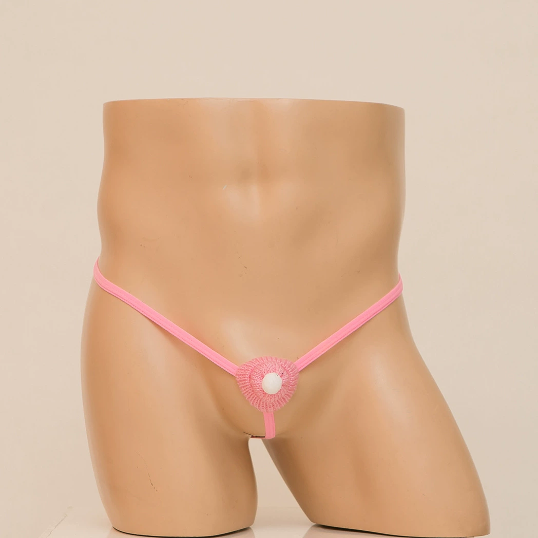 IZUDO Мужские костюм Santa Hat с отверстиями, гипюровые трусы - сексуальные G-String, один размер, синий красный черный розовый белый