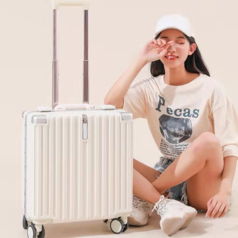 New luggage box women's Japanese high color value 18 inch luggage case small size mini boarding box 20 aluminum frame a generation of hair New luggage box women's Japanese high color value 18 inch luggage case small size mini boarding box 20 aluminum frame a generation of hair