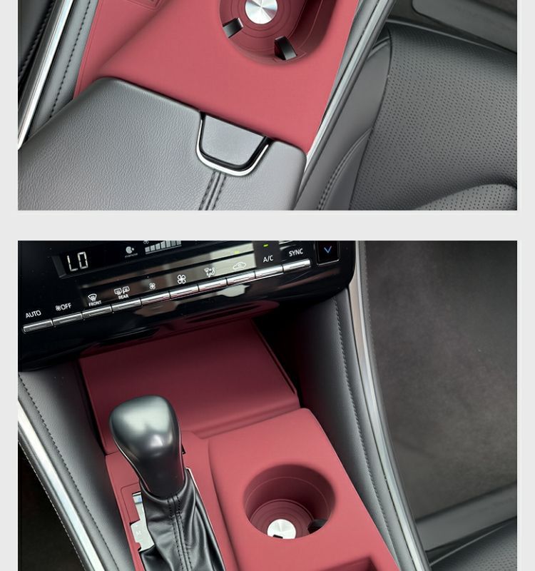 Suitable for Toyota Asia Dragon Central Control Silicone Pad Water Cup Cover Gear Panel Protective Film Interior Modification Decorative Supplies