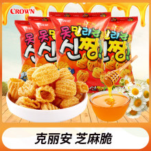 韩国进口食品克丽安芝麻脆120g蜂蜜脆圈甜味膨化网红休闲零嘴小吃