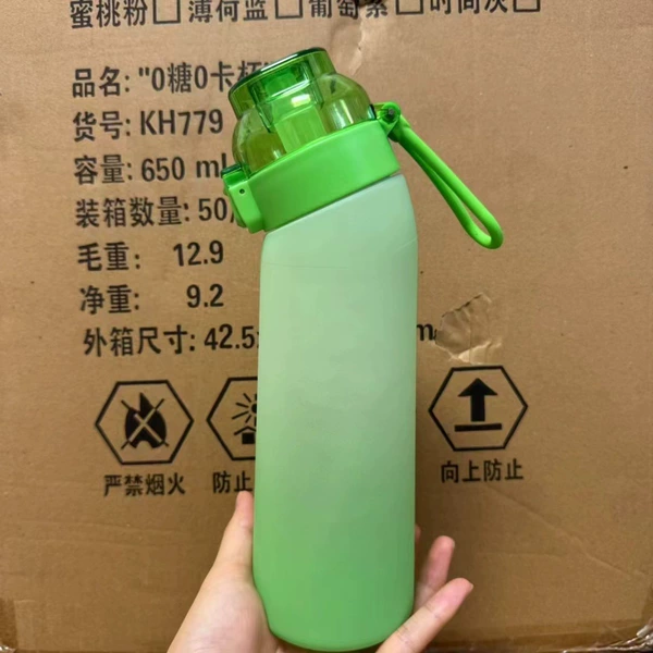 Gradient green +1 ring
