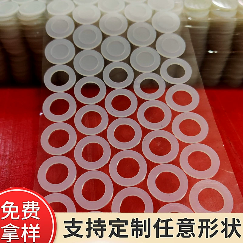 Прозрачная силиконовая прокладка Водонепроницаемая прокладка Водонепроницаемая прокладка Пищевая крышка бутылки уплотнение силиконовая плоская прокладка