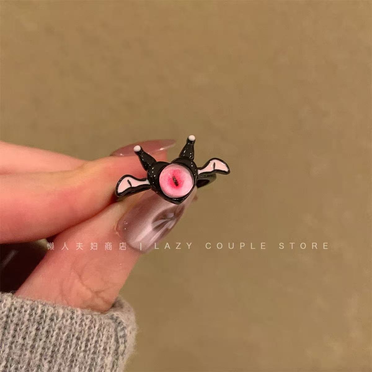 검은색 꼬마 악마 반지