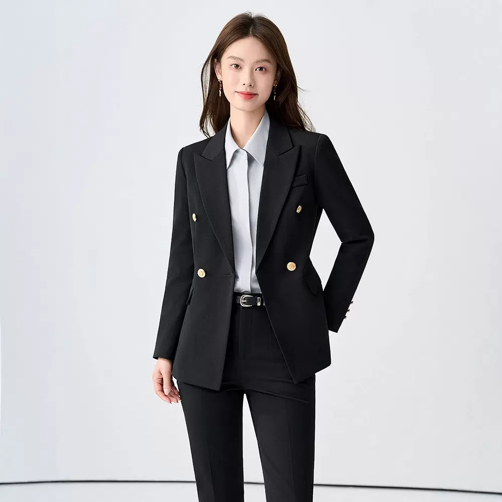 西装外套女秋冬季新款职业气质大学生公考面试正装通勤修身西服