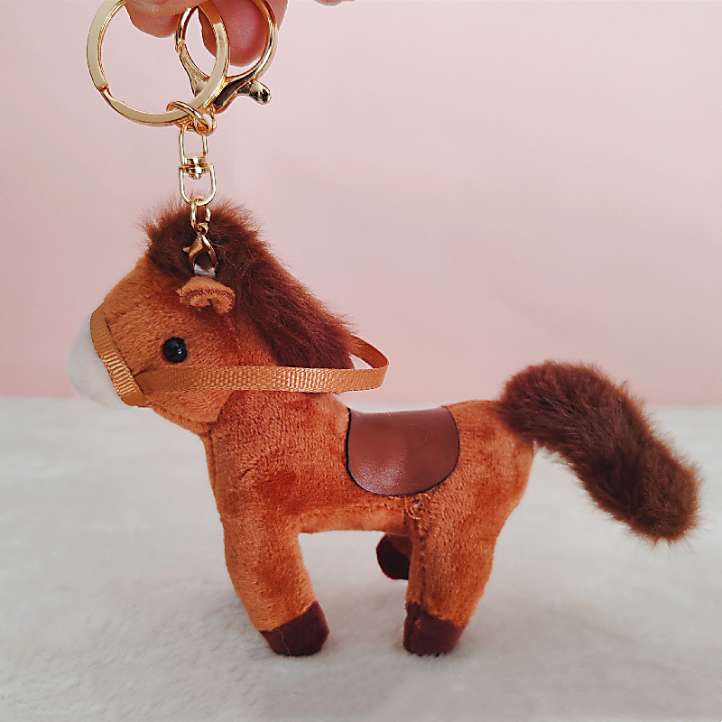 Peluche de Caballito, Mochila, Colgante, Juguete del Zodiaco, Accesorio para Bolsa, Llavero para Coche, Venta al por Mayor, Lindo Animal de Peluche para Niñas