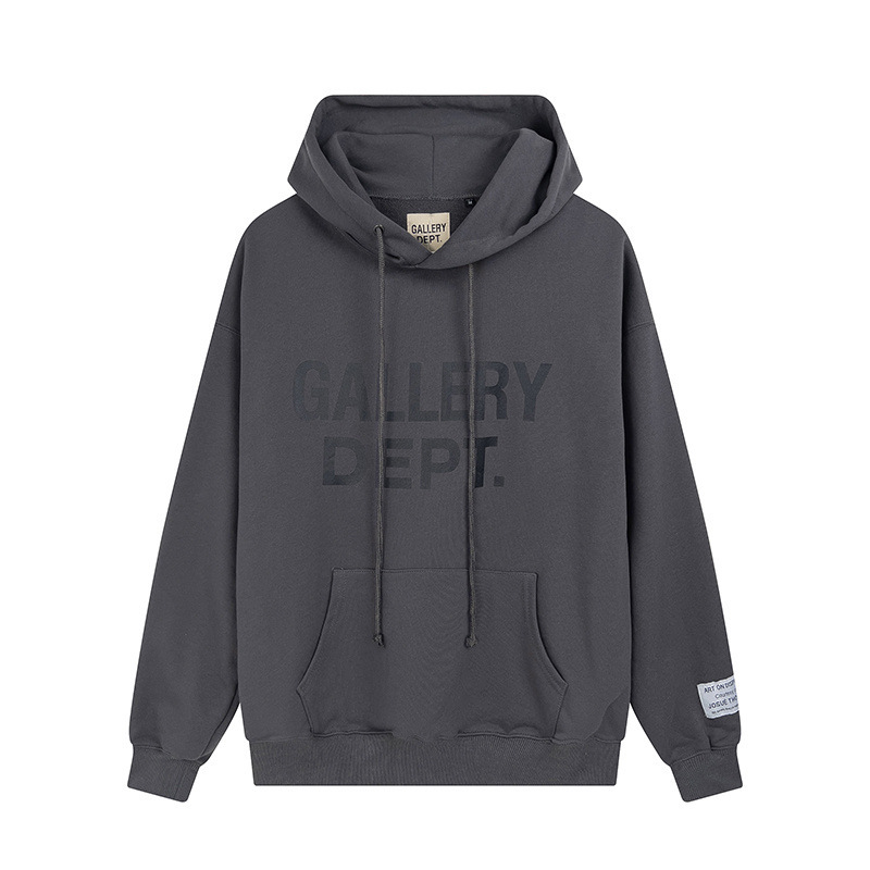 高品質galleryアルファベットロゴプリントレトロフード付き女性カップル服大きいサイズパーカー|undefined