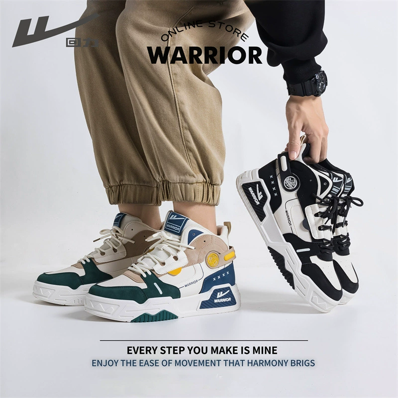 Men's shoes, fashionable wear-resistant thick-soled high-top sneakers, trendy casual outdoor sports shoes