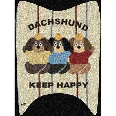 Maimang H Cute Cartoon Foot Mats, Electric vehicle foot mat - dachshund