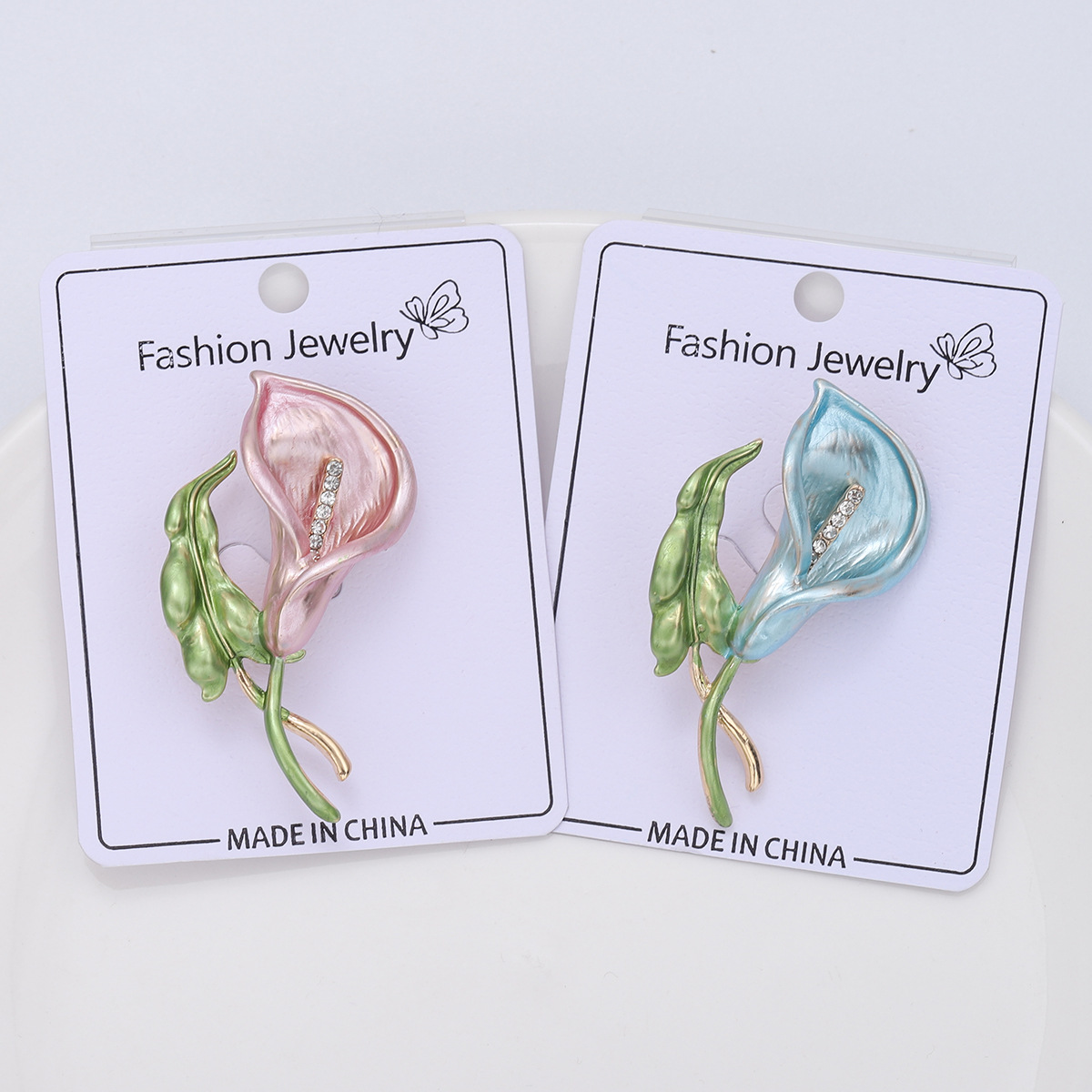 Korean-style Enamel Oil Drop Morning-glory Brooch Women's Suit High-end Sweater Jewelry Plant Flower Fashion Clothing Pin