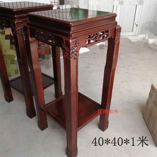 Solid Wood Flower Stand Bonsai Stand Kang Table Bay Window Table Living Room Chinese Fish Tank Rack Multi-Layer Storage Shelf Coffee Table Flower Spring Melting