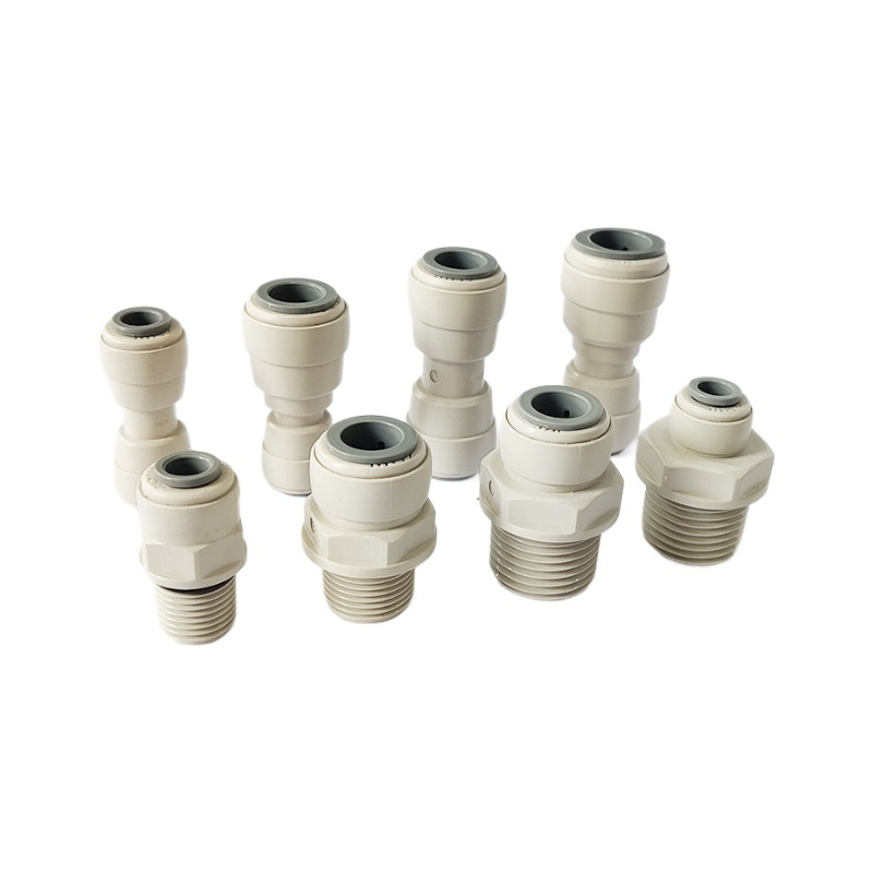 Accesorios de filtro de purificador de agua doméstico 2 - 3 puntos conector rápido conector de plástico sin tarjeta de inserción rápida