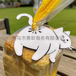 Cross-Border Portable and Practical Best-Selling Funny Cat Bread Clip Tissue Funny Cat Bread Clip Decorative Buckle
