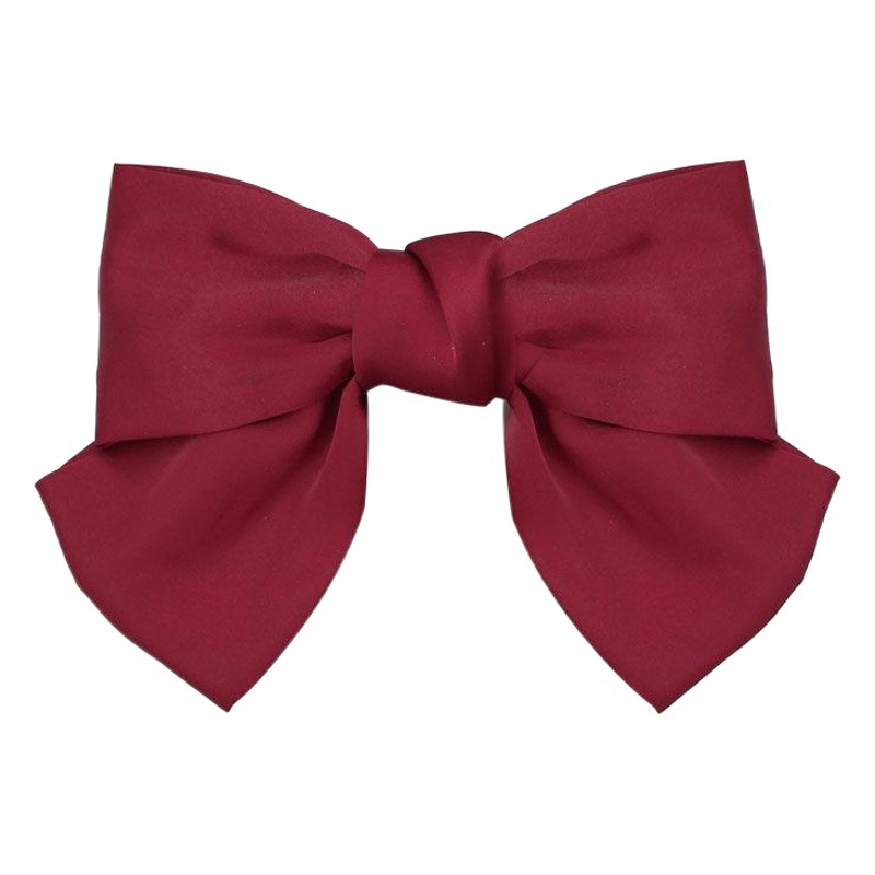 Big Bow Hairpin Wine Red Japanese Korean Academy Satin Korean lolita Spring Clip Hair Accessories Hairpin