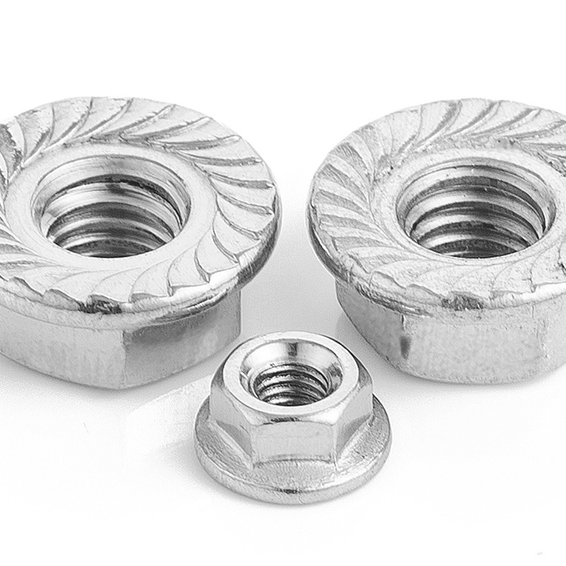 304不锈钢美制法兰螺母法兰面螺帽批发法兰母1/4" 3/8" 1/2"