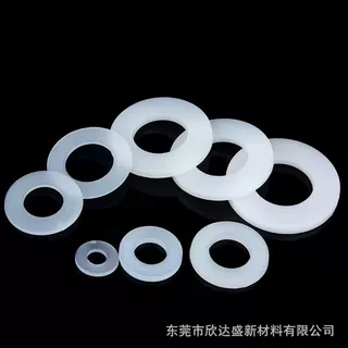 硅胶平垫圈圆形硅胶垫绝缘垫片内外同心圆耐高温背胶胶带电子辅料
