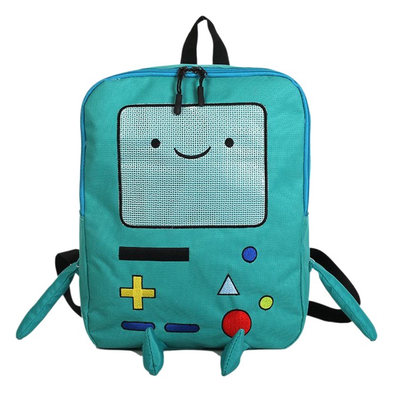 Japonés y coreano lindo dibujos animados lindo aventura tiempo mochila suave chica bidimensional divertida personalidad tridimensional estudiante mochila