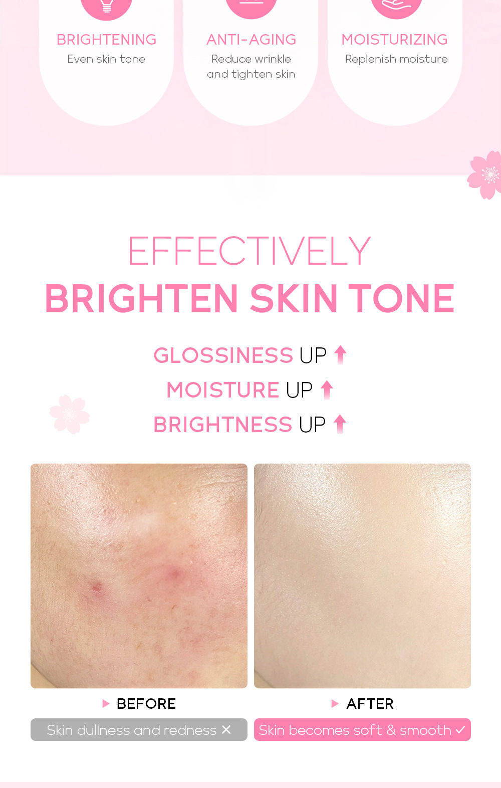 FENYI Cherry Blossom Essence 17ml, a cross-border manufacturer of essence hydrating and moisturizing skin care products and toner undefined