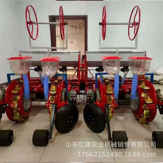 四轮两行玉米播种覆膜机 蔬菜谷物起垄盖膜机 双行起垄覆膜机