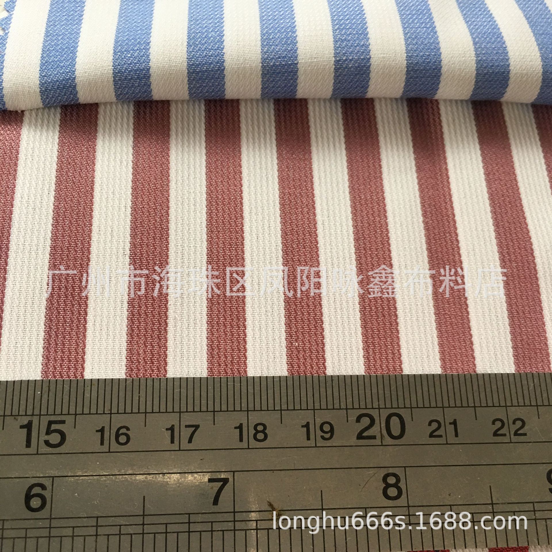 现货供应 涤棉色织提花条子 0.6公分条子 40%棉 60%涤纶条子