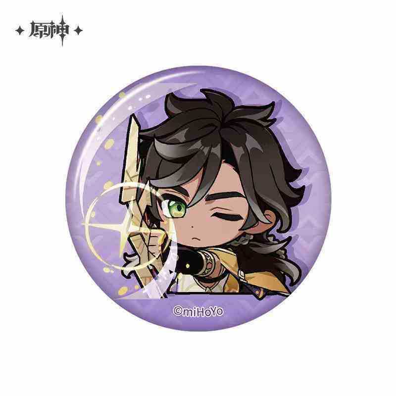 公式正規品「原神」縦絵/璃月港/モンデーシティシリーズキャラクターブリキバッジ|undefined