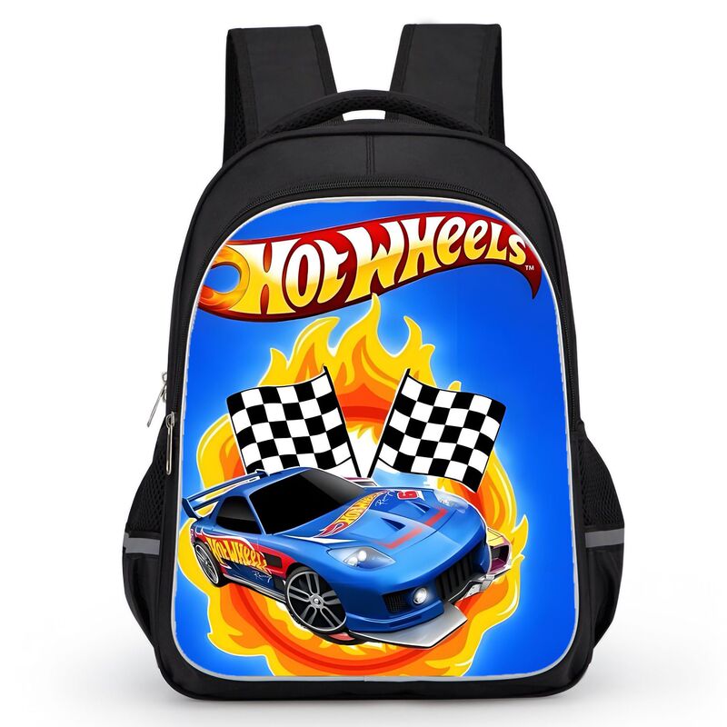 Hot Wheels Race Large Capacity Primary School Kindergarten Spine Protective Lightweight Backpack