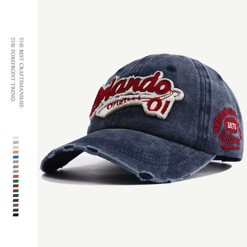 (Cross-border trading), hat, retro denim baseball cap, 2023 collection